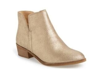 Splendid Gold Shimmering Booties Size 8